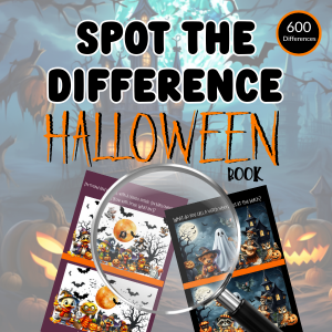 Spot the Difference Halloween Book